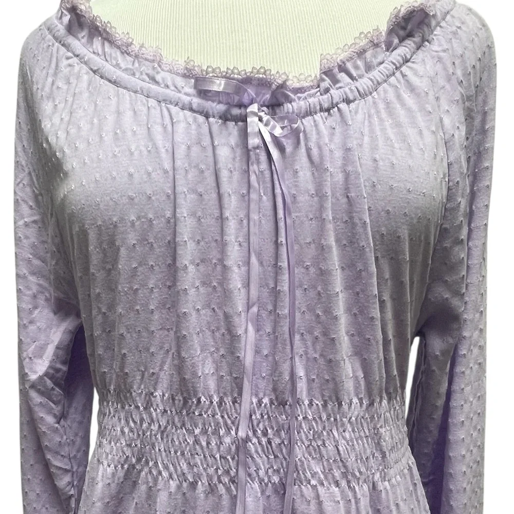 NWT Whispers Long Nightgown Women’s Large Prairie Feminine Maxi Gown Cottagecore - Picture 2 of 16